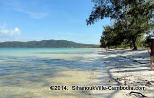 Views of Koh Seh Island off the coast of SihanoukVille, Cambodia.