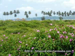 Views of Koh Seh Island off the coast of SihanoukVille, Cambodia.